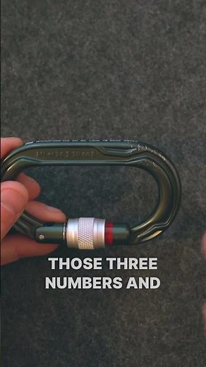 What the numbers on carabiners mean #climbing