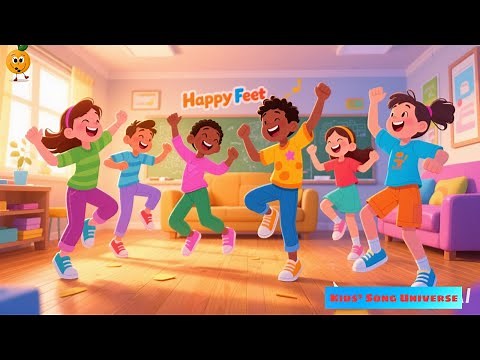 Happy Feet | Fun Kids Dance Song | Clap, Jump, and Spin with Us!