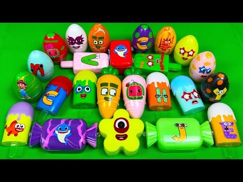 Rainbow SLIME🌈 Hunting Alphabet Lore, Numberblocks CLAY Carrots, CANDYS...! Satisfying Video ASMR