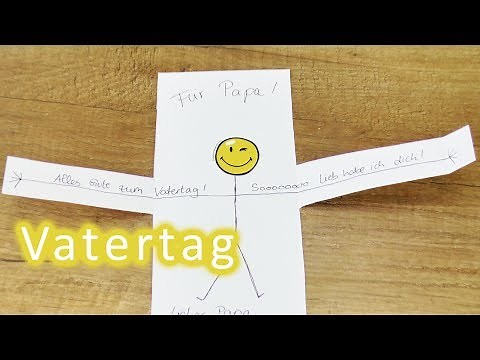 Vatertagsgeschenke LAST MINUTE IDEE | Süße Karte für Papa! Gutschein selber machen für den Vater Tag