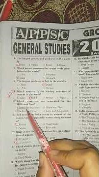 Appsc group 2 previous papers practice #appsc #govtjobs #sachivalayam #education