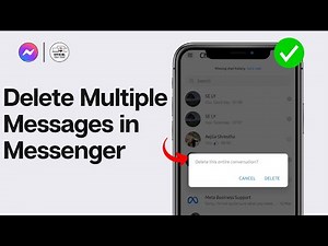How to Delete Multiple Messages in Messenger 2024 | Bulk Delete Of Messages in Messenger