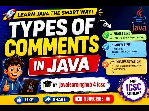 Comments in Java Explained |JavaLearningHub_4_ICSC is live
