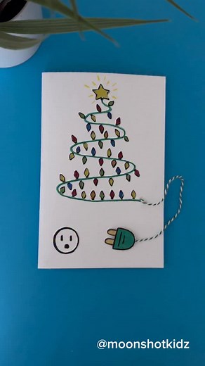 DIY “Christmas tree” interactive card. Easy and fun science craft for beginners. You will need: - 3 LED stickers by Chibitronics - Conductive fabric tape by Chibitronics - Coin cell battery 3v (CR2032) - Reed switch (normally open) - Magnet - Paper - Tracing paper - Thread - Markers Warning: this project should be done under adult supervision. ©️ @Moonshotkidz – All rights reserved. Reproduction, distribution, or use of this artwork and video without permission is prohibited. For licensing inqui