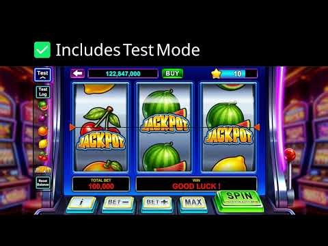 🎰 Unity Slot Game Template | Jackpot Fruits (Complete System + Test Mode)
