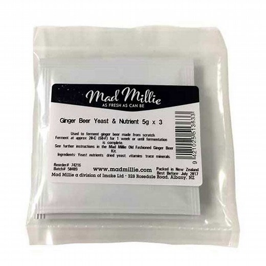 Mad Millie Ginger Beer Yeast | Aussie Brewmakers