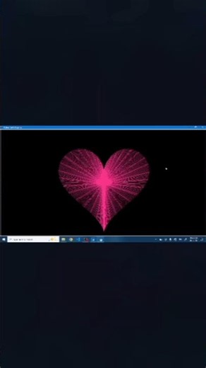 Python Heart Animation ❤️ | Turtle Graphics Project #python #coding #shorts