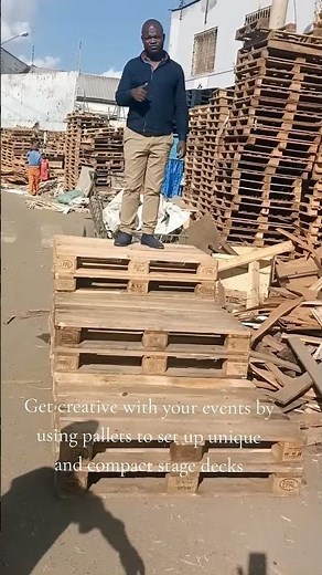 Diy pallet stage deck