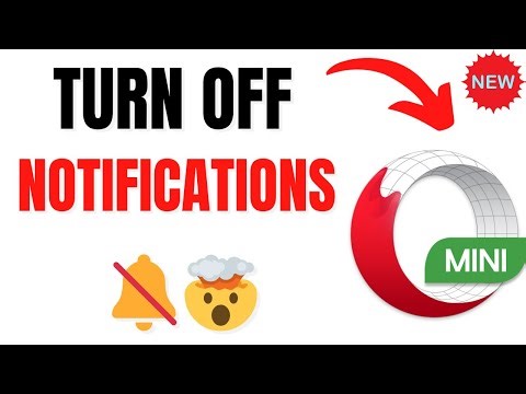 How to Turn Off Notifications on Opera Mini Browser (Mobile)