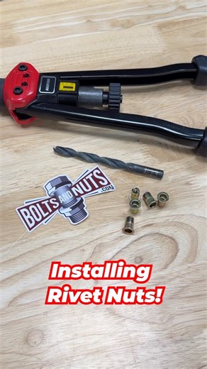 BoltsandNuts.com | Installing rivet nuts! #hardware #automotive #diy #construction #mechanic | Instagram
