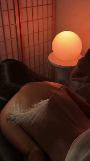 Back tracing and tickling with feathers 🪽