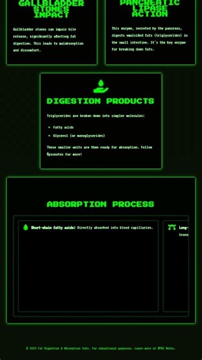 Mechanism of Fat Digestion and Absorption