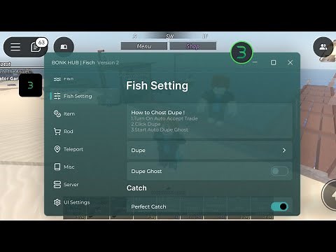 Fisch Script Ghost Dupe,Auto Fish,Auto Sell,Dupe,More!