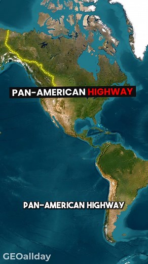 595K views · 10K reactions | Did you know about The Longest Road? 樂勞 #geography #mapping #Amazing #travel #facts #travelling #roadtrip #learning #learn #reelsfacebook #shorts | Geo All Day | Facebook