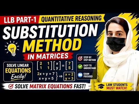 Quantative reasoning notes llb part 1||Substitution method||Quantitative reasoning LLB part 1