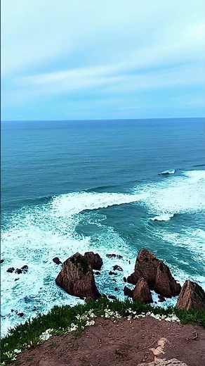 Hidden gem on Portugal’s coast 🌊 #travel #lisbon #praiadaursa