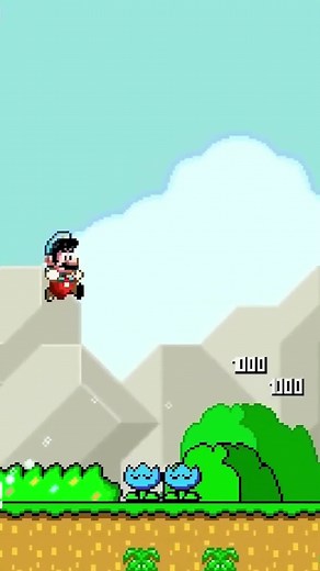 All 2D Super Mario Game Style: Ice Flowers #Mario #SuperMarioBros