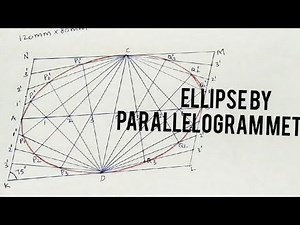 Ellipse By Parallelogram Method//Engineering Drawing