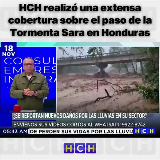Cobertura extraordinaria de HCH tras Tormenta Sara