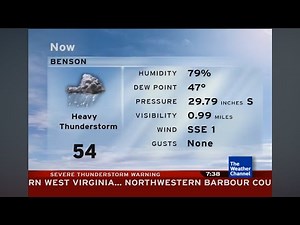 Intellistar 1 SD with Severe Thunderstorm Warning - Clarksburg/Benson, WV (10/21/2025)