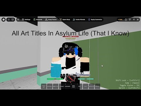 Roblox Asylum Life All Art TItles Tutorial