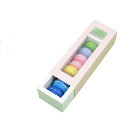 Cupcake Biscuits Package Box Party Single Use Portable Transparent Cakes Dessert Pastry Packing Case Home Bakery Kitchen 1-row Pink White - Walmart.ca