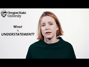 "What is Understatement?": A Literary Guide for English Students and Teachers