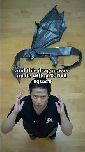 Origami Dragons that get larger and larger #origami #origamidragon #origamitutorial