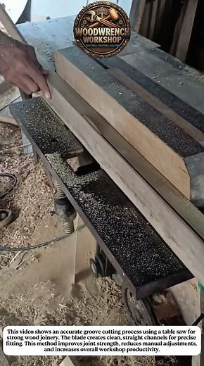 Accurate Table Saw Groove Cutting | Strong Wood Joinery Process #woodworking #usa #america