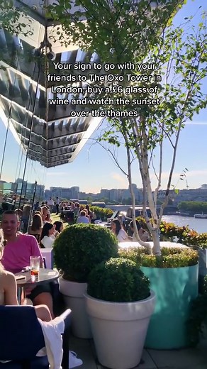 London UK 🇬🇧 Travel | Hotels | Food | Tips on Instagram: "💡 OXO Tower Restaurant, Bar and Brasserie is composed of three venues on the eighth floor of the iconic OXO Tower. Guests can take in the unparalleled views of St Paul's and the city's skyline while enjoying seasonal British food, afternoon tea or cocktails. 👉 Tag someone you want to do this with ❤️ 🎥 @jennyherriot ( Via Tiktok) #views#rooftop#londonlife#londoncity#london#europe#travel"