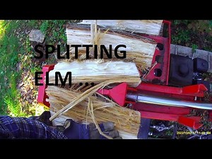 Splitting Elm with 25 Ton Benchmark