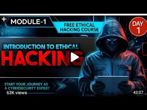 Module 1: Introduction to Ethical Hacking I where we lay a rock-solid foundation for your hacking I