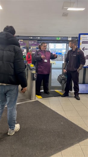 Busy Railway Station at Derby