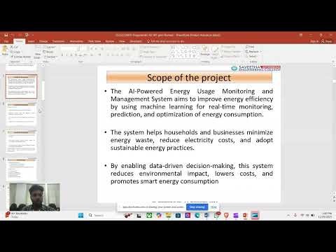 AI-Powered Energy Usage Monitoring and Management System Project