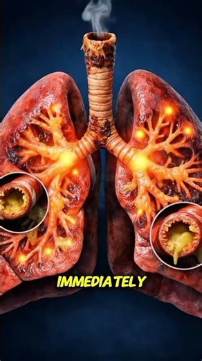 What Happens to Your Lungs After Just ONE Cigarette? 🫁 #science #facts #humanbody #digestion