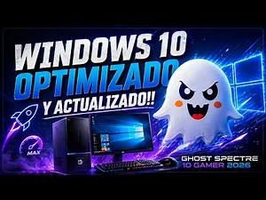 Ghost Spectre: EL MEJOR WINDOWS 10 SUPER LITE ACTUALIZADO 2026 🚀
