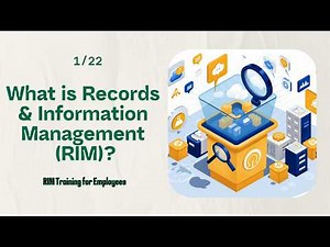 What is Records & Information Management RIM?