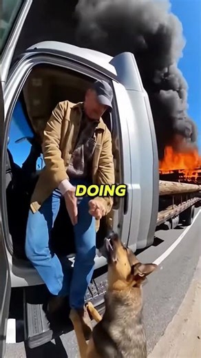 Dog Rescues Driver From Explosion!