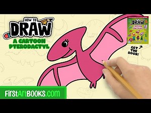 How To Draw A Pterodactyl Dinosaur 🦖 Step-by-Step Drawing Tutorial | FirstArtBooks.com