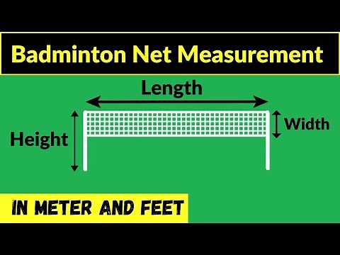 badminton net measurement | badminton net width | badminton net height | badminton net length