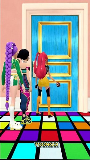 Mystery Door | Rumi, Mira & Zoey #toongo #kpop #animation#shorts