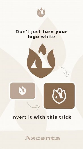 13K views · 365 reactions | Don’t just turn your logo white, invert...