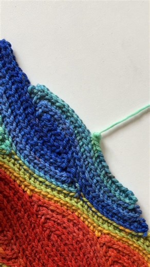 Short row crochet imitating the "knit look" (Pattern link in the description)