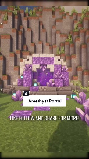 Minecraft Amethyst Portal Building Ideas