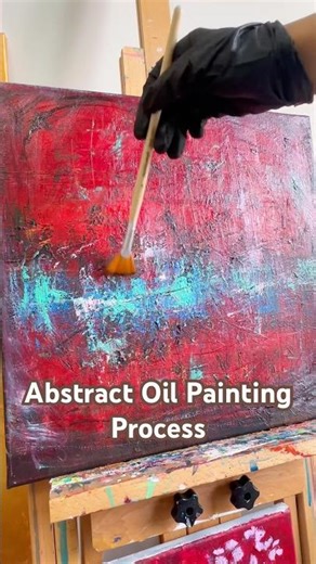 Abstract Oil Painting Process — ‘A Readable Wound’#art #artprocess #abstractart #painting #shorts