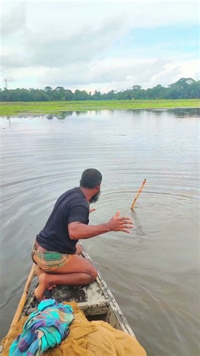 Catching a Huge Fish in the Wetland! 😱🐟