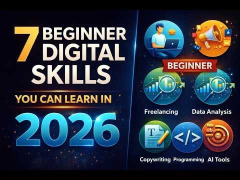 7 Beginner Digital Skills You Can Learn in 2026