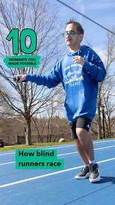 Guidewires allow students who are #Blind to run, move, and participate fully in races on the track, just like their sighted peers! 🏃 | Perkins School for the Blind