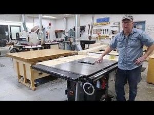 Table saw maintenance on a SawStop