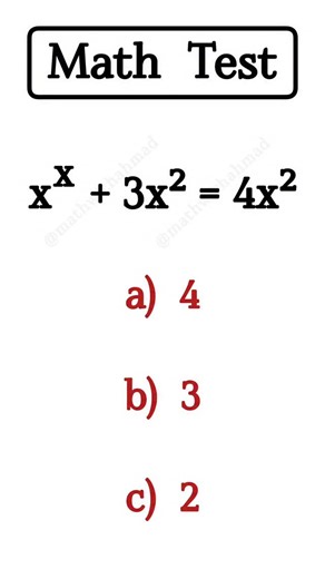 Math with Ahmad on Instagram: "Comment your answer 👍 Share with your friends 🚀 Follow for daily updates 🎁 #math #mathskills #mathtricks #mathchallenge #mathquiz #mathtest #mathteacher #mathematics #fyp #foryou #foryoupage"